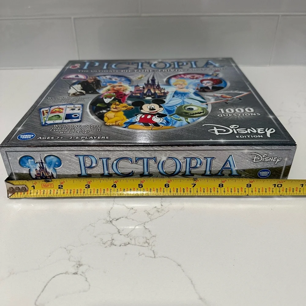 Brand New Pictopia Disney Edition the Ultimate Picture Trivia Family Board Game